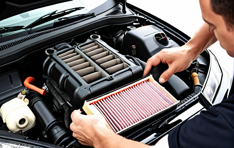 **

Prompt: Car engine being serviced, mechanic checking air filter and oil levels, highlighting importance of regular maintenance for fuel efficiency. Focus on visual clarity and professional automotive setting.

**